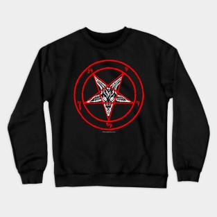 Baphomet - Goat's Head / Pentagram - Satan Wear Crewneck Sweatshirt